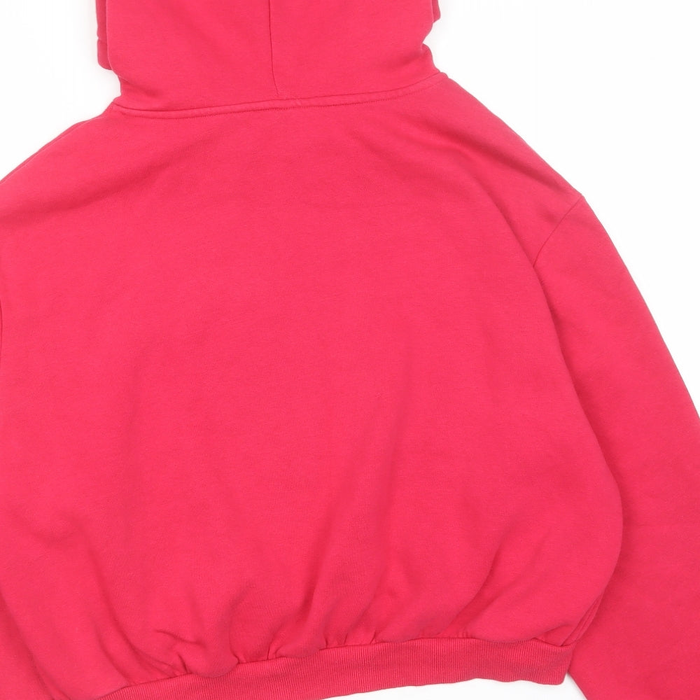 Divided by H&M Womens Pink Cotton Pullover Hoodie Size XL Pullover - 1990