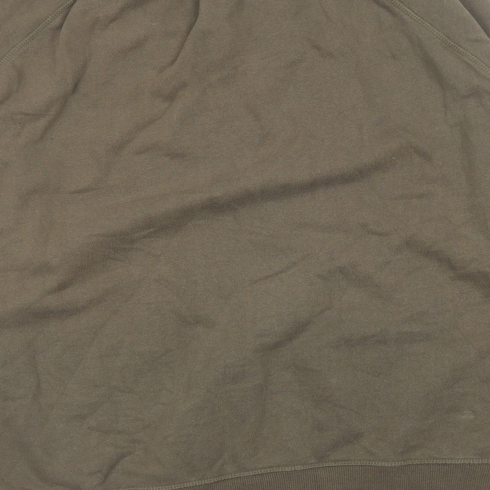 M&Co Mens Green Cotton Pullover Sweatshirt Size XL