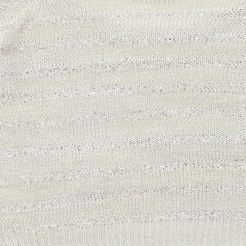 Wallis Womens Beige Boat Neck Acrylic Pullover Jumper Size M