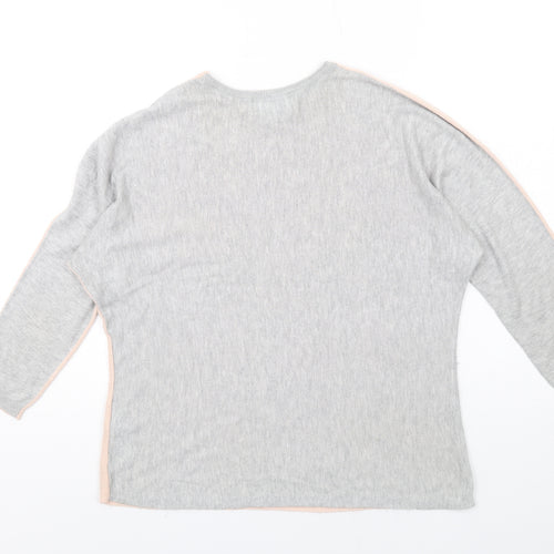 In Wear Womens Pink Crew Neck Viscose Pullover Jumper Size S