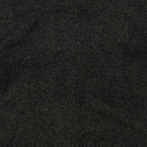M&Co Womens Green High Neck Polyester Full Zip Jumper Size M