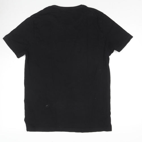 Original Penguin Mens Black Cotton T-Shirt Size XL Round Neck