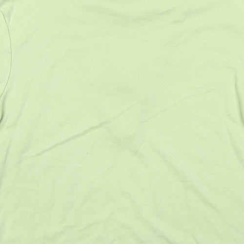 Damart Womens Green Polyester Basic Blouse Size 10 Collared - Size 10-12
