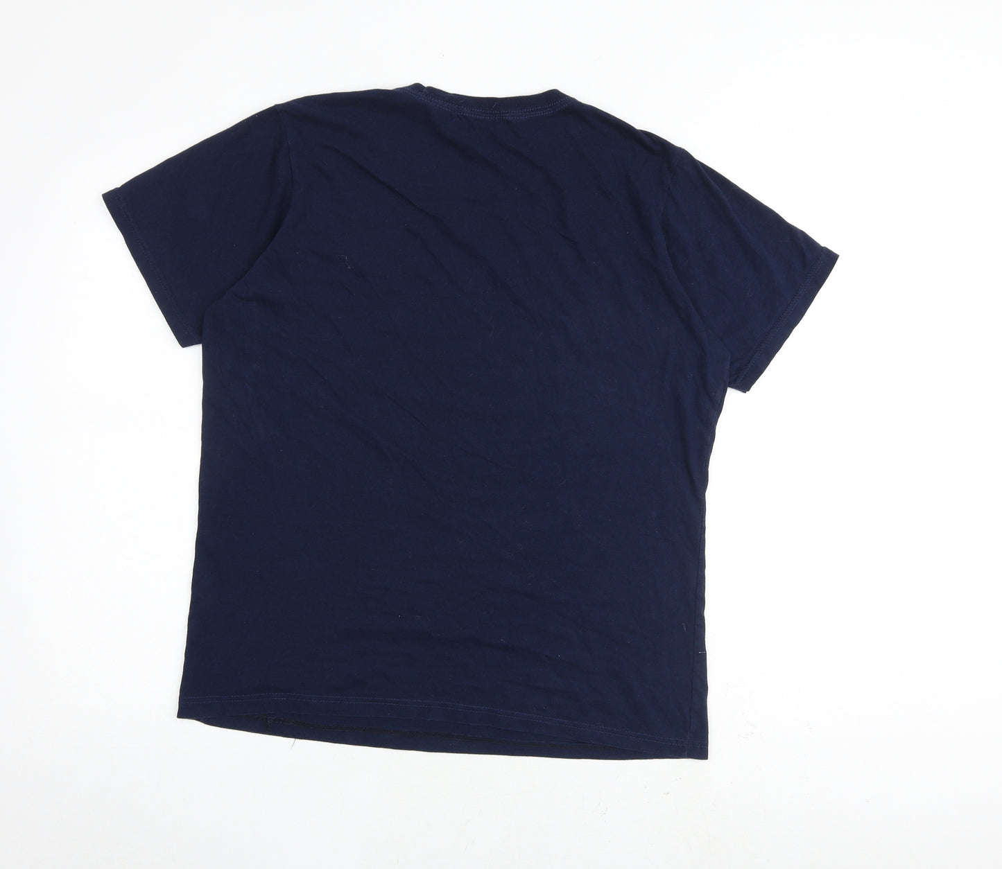 Polo Ralph Lauren Mens Blue Cotton T-Shirt Size XL Round Neck