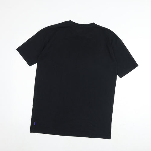 Buster + Punch Mens Black Cotton T-Shirt Size XS Round Neck