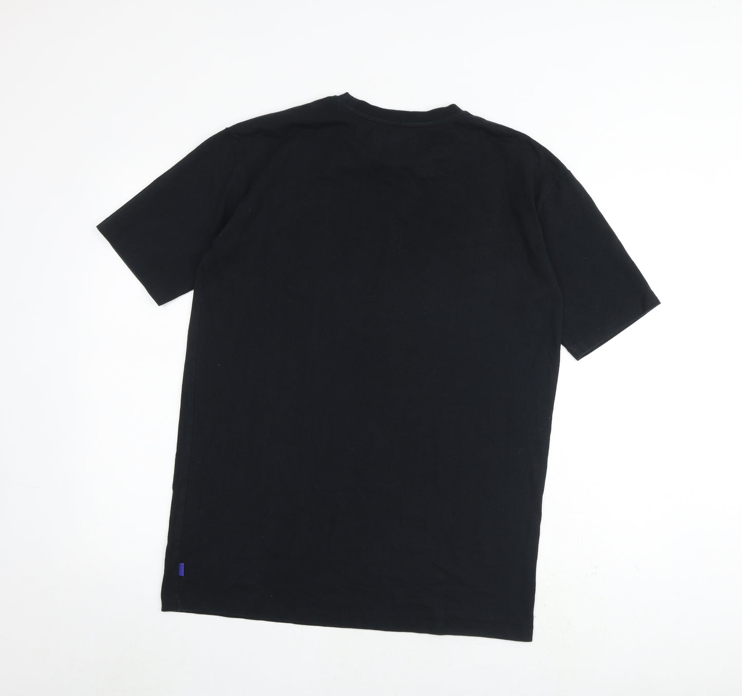 Buster + Punch Mens Black Cotton T-Shirt Size XS Round Neck