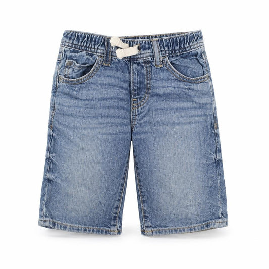 Gap Boys Blue Cotton Bermuda Shorts Size S Regular Drawstring