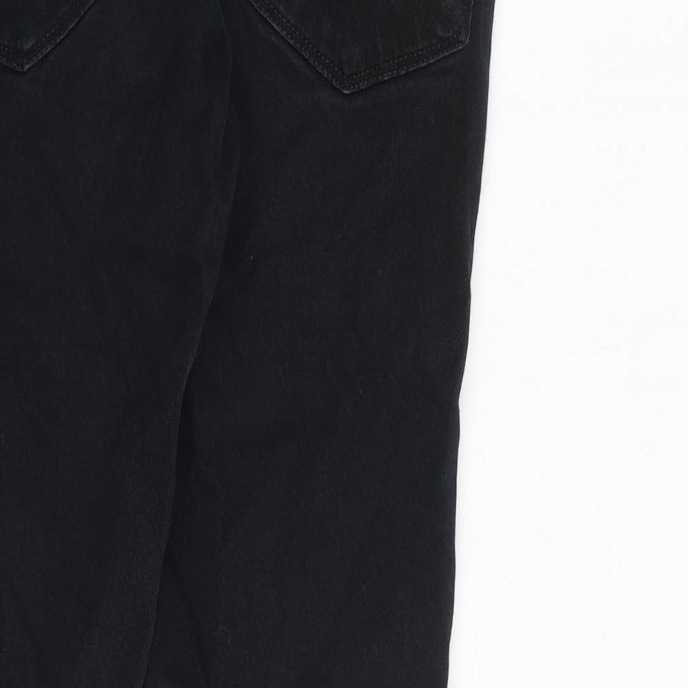 F&F Mens Black Cotton Skinny Jeans Size 30 in L32 in Slim Zip