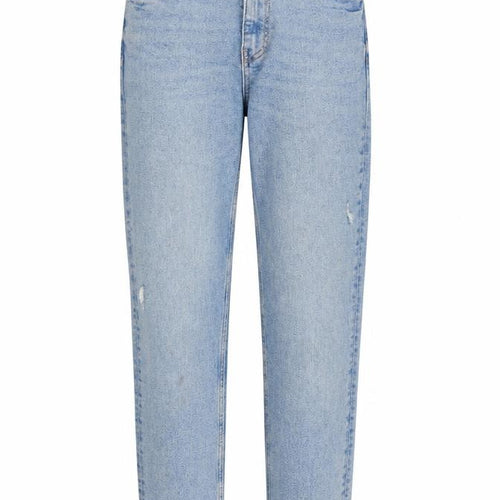 Zara Womens Blue Cotton Straight Jeans Size 8 L28 in Regular Zip