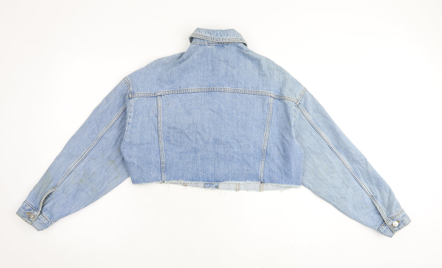 Topshop Womens Blue Jacket Size 8 Button