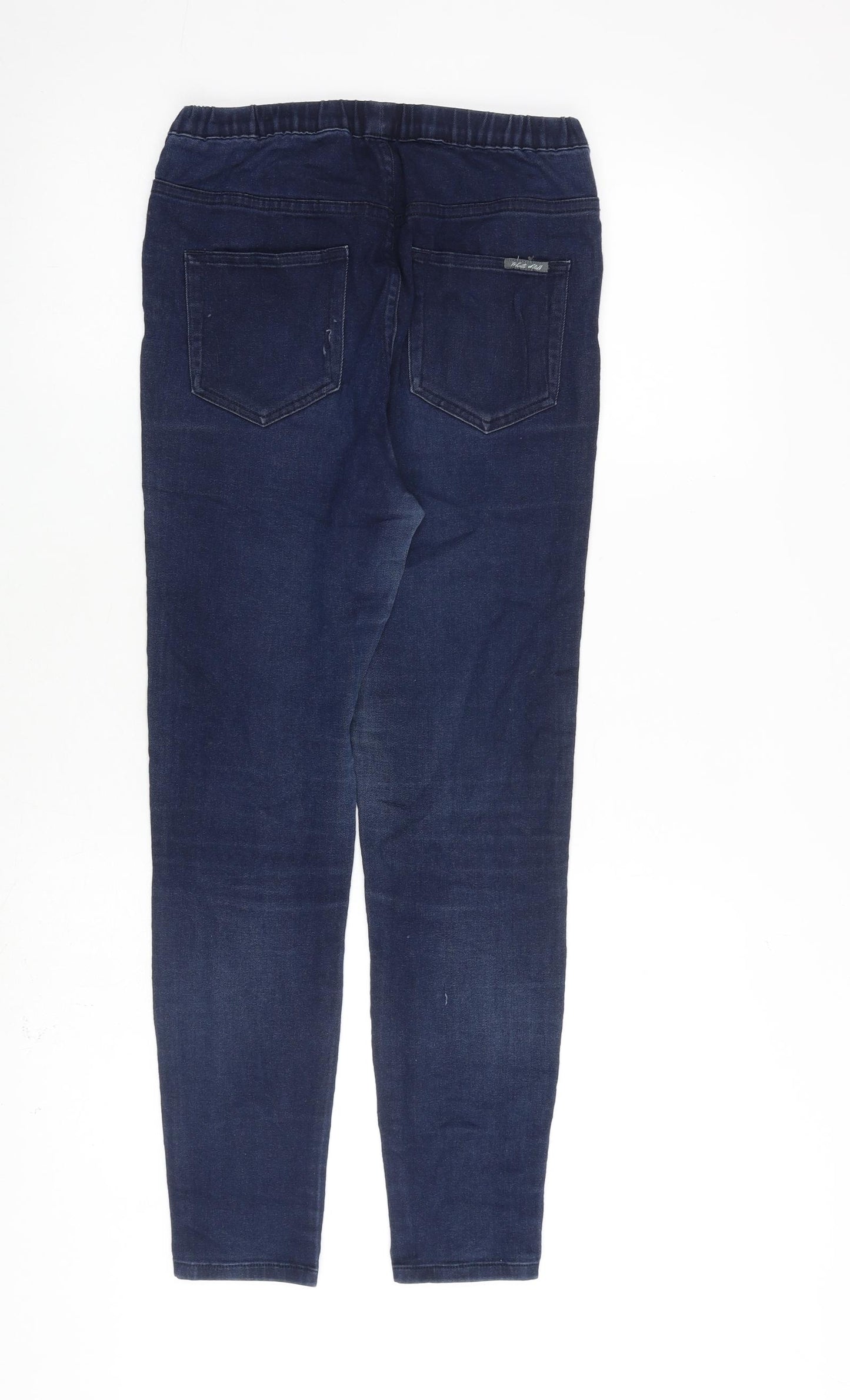 White Stuff Womens Blue Cotton Jegging Jeans Size 10 L27 in Regular