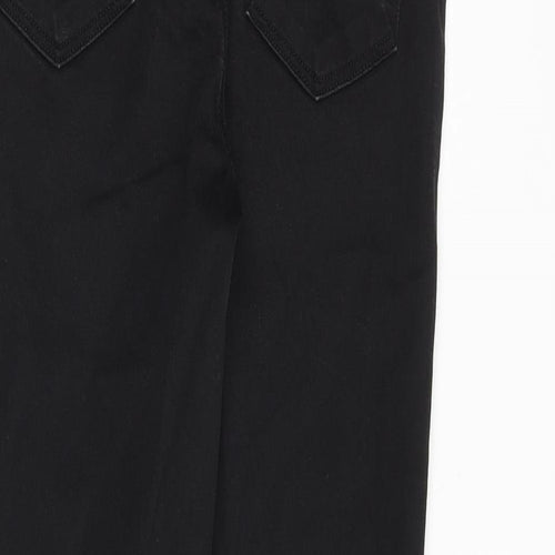 J Brand Womens Black Cotton Straight Jeans Size 27 in L27 in Regular Zip - Raw Hem
