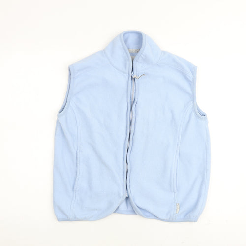 DC Sportswear Womens Blue Gilet Jacket Size M Zip - Pockets