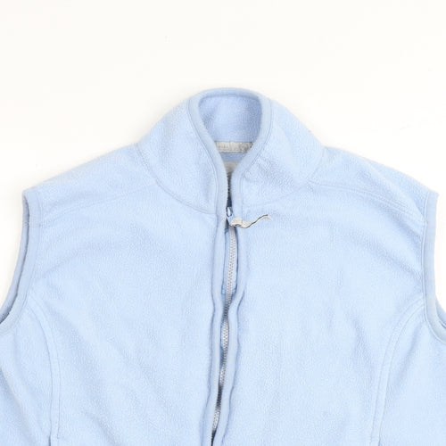 DC Sportswear Womens Blue Gilet Jacket Size M Zip - Pockets