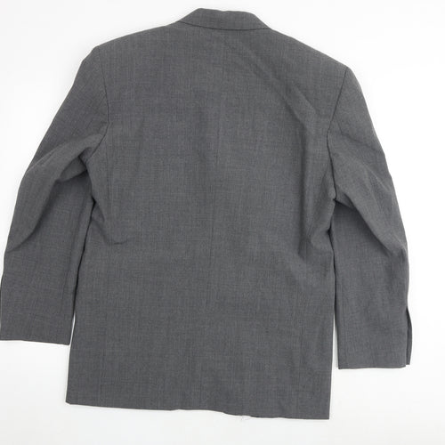 Modern Classics Mens Grey Wool Jacket Suit Jacket Size 38 Regular