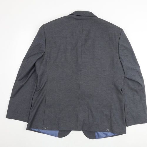 Marks and Spencer Mens Blue Polyester Jacket Suit Jacket Size 42 Regular
