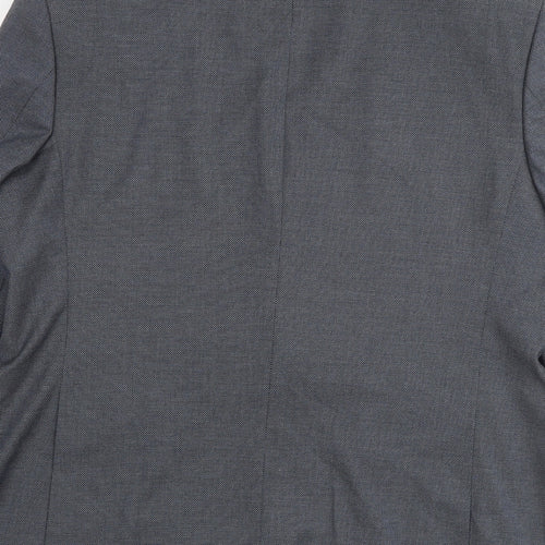Marks and Spencer Mens Blue Polyester Jacket Suit Jacket Size 42 Regular