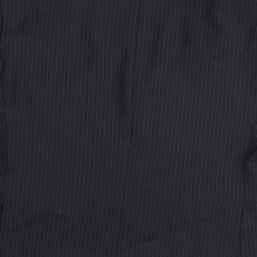 Marks and Spencer Mens Grey Striped Polyester Jacket Suit Jacket Size 44 Regular