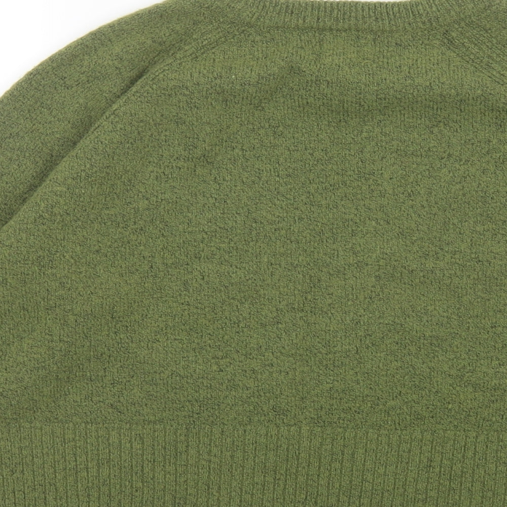 River Island Womens Green Crew Neck Polyester Pullover Jumper Size S