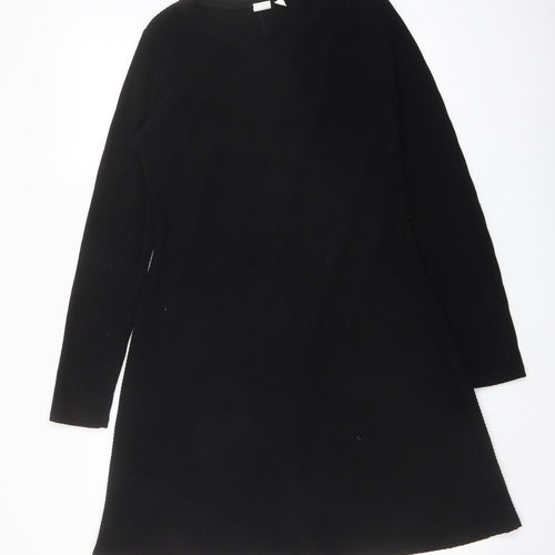 Gap Womens Black Polyester A-Line Size S Round Neck Pullover