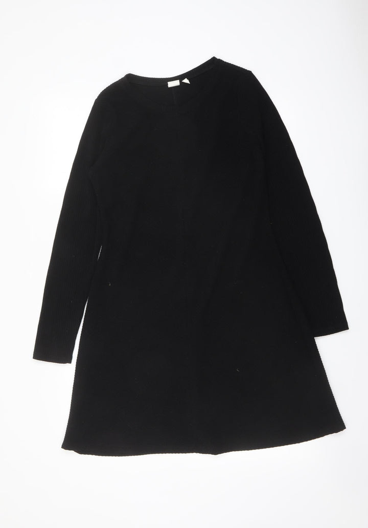 Gap Womens Black Polyester A-Line Size S Round Neck Pullover