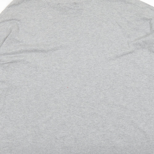 Design History Womens Grey High Neck Viscose Pullover Jumper Size 20