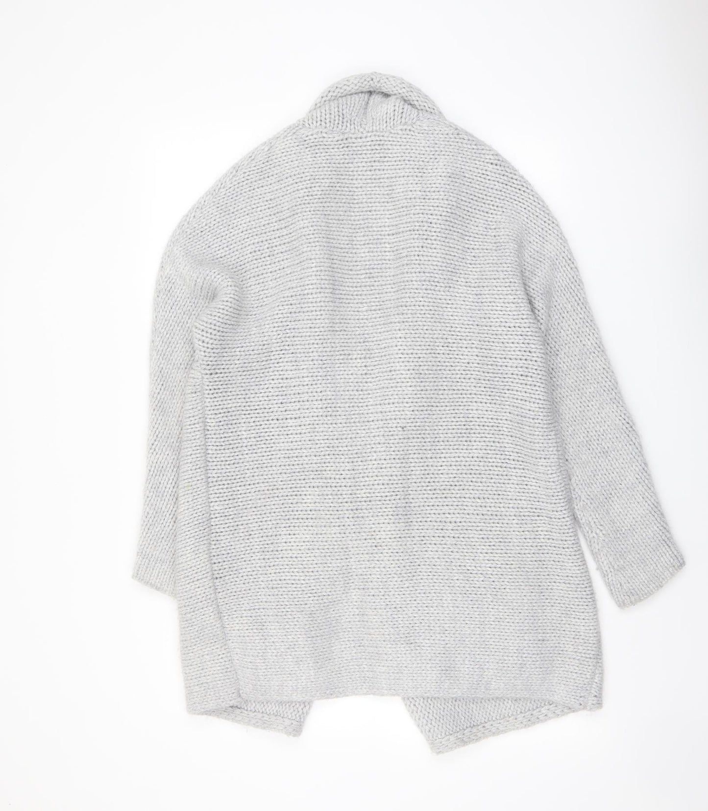 Gap Womens Grey V-Neck Acrylic Cardigan Jumper Size S - Open