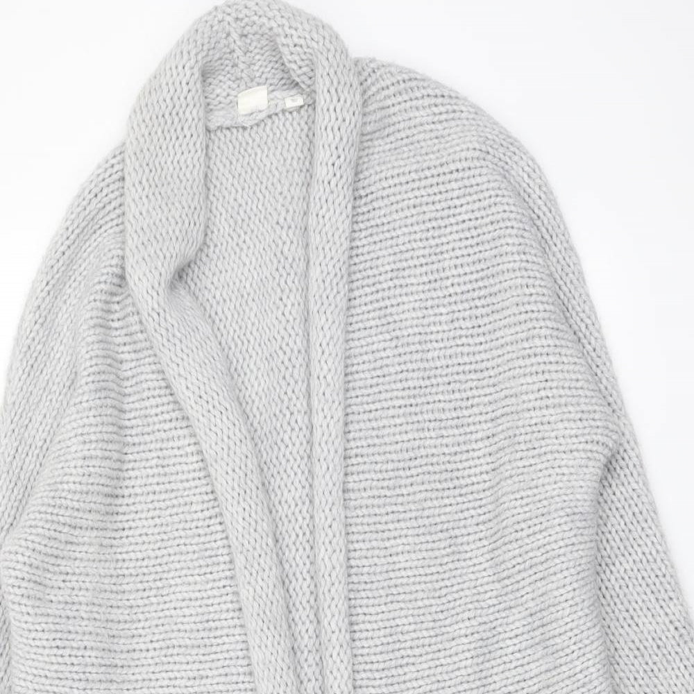 Gap Womens Grey V-Neck Acrylic Cardigan Jumper Size S - Open