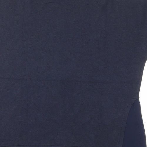 Warehouse Womens Blue Round Neck Polyester Pullover Jumper Size 8
