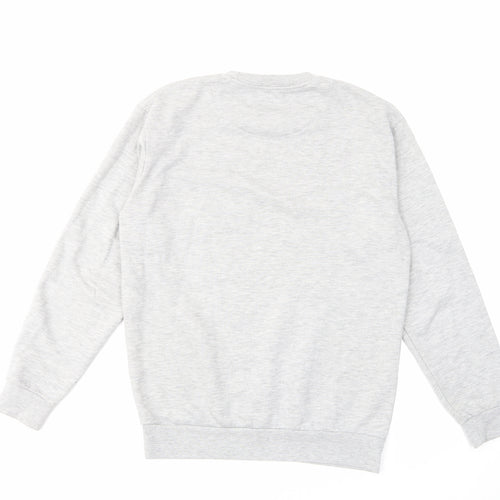 Zara Womens Grey Cotton Pullover Sweatshirt Size S Pullover