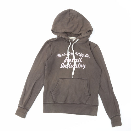 H&M Womens Brown Cotton Pullover Hoodie Size S Pullover
