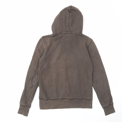 H&M Womens Brown Cotton Pullover Hoodie Size S Pullover