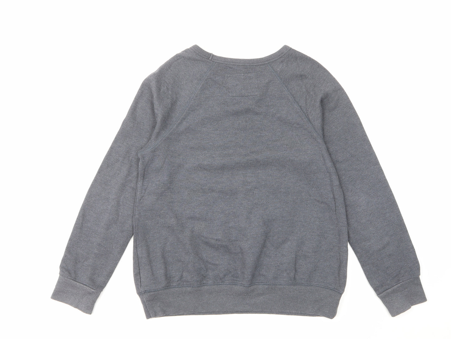 NEXT Boys Grey Cotton Pullover Sweatshirt Size 12 Years Pullover - Cool Story Santa