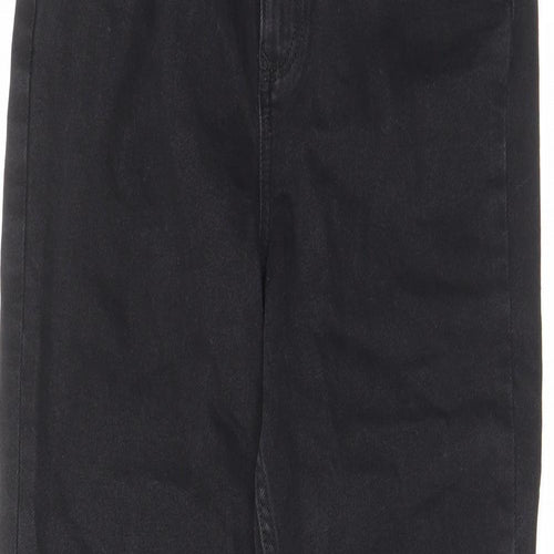 F&F Womens Black Cotton Skinny Jeans Size 6 L26 in Regular Zip