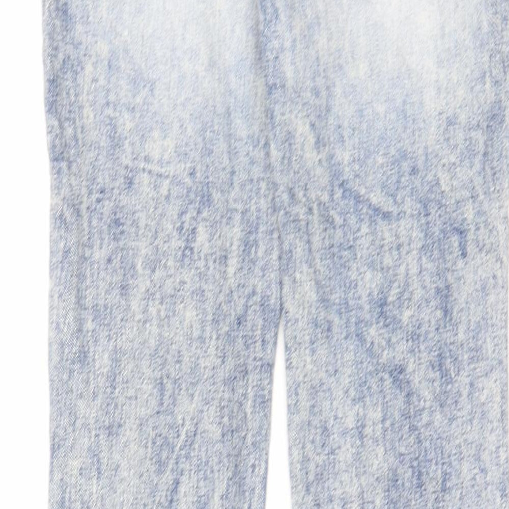 True Religion Womens Blue Cotton Skinny Jeans Size 27 in L31 in Regular Zip - Acid Wash