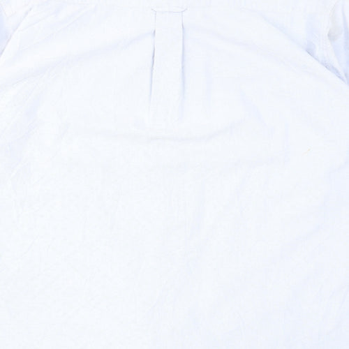 Hawkshead Mens Blue Cotton Button-Up Size L Collared Button
