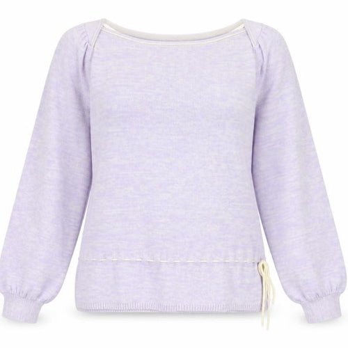 Mastina Womens Purple Boat Neck Acrylic Pullover Jumper Size 6
