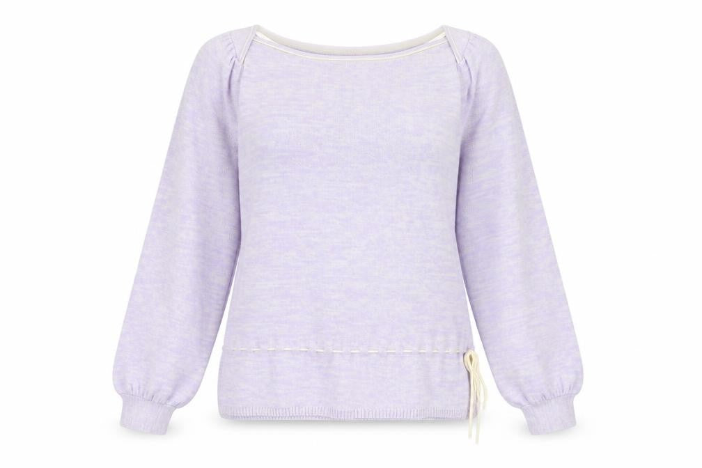 Mastina Womens Purple Boat Neck Acrylic Pullover Jumper Size 6