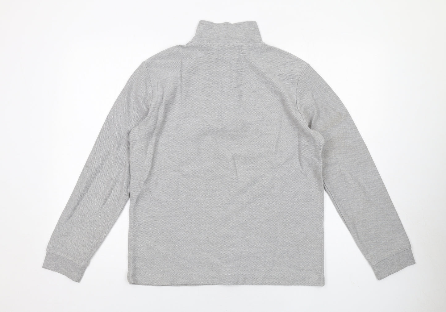 Topman Mens Grey Geometric Cotton Pullover Sweatshirt Size XS