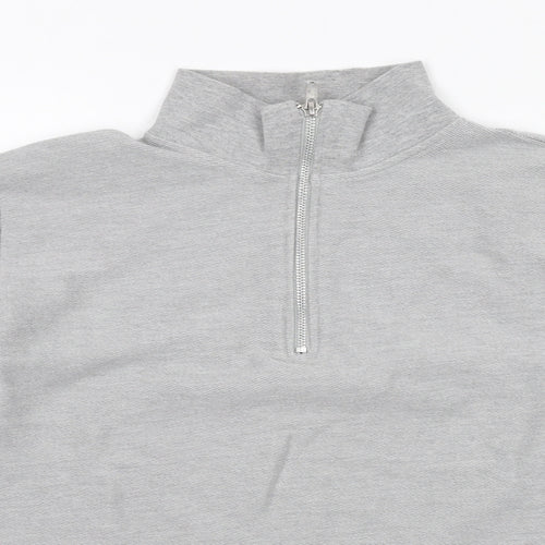 Topman Mens Grey Geometric Cotton Pullover Sweatshirt Size XS