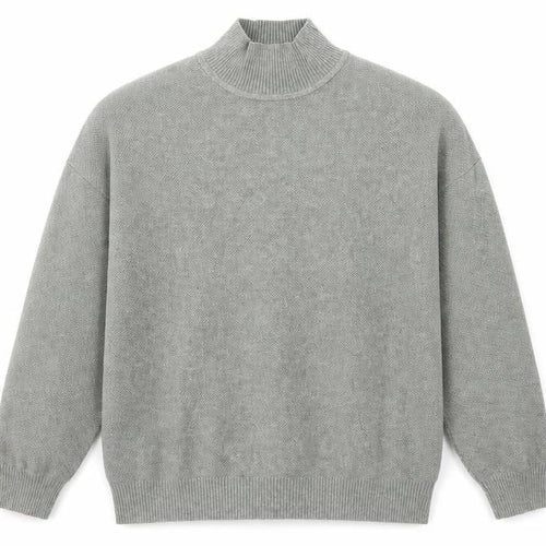 Marks and Spencer Mens Green High Neck Acrylic Pullover Jumper Size L Long Sleeve