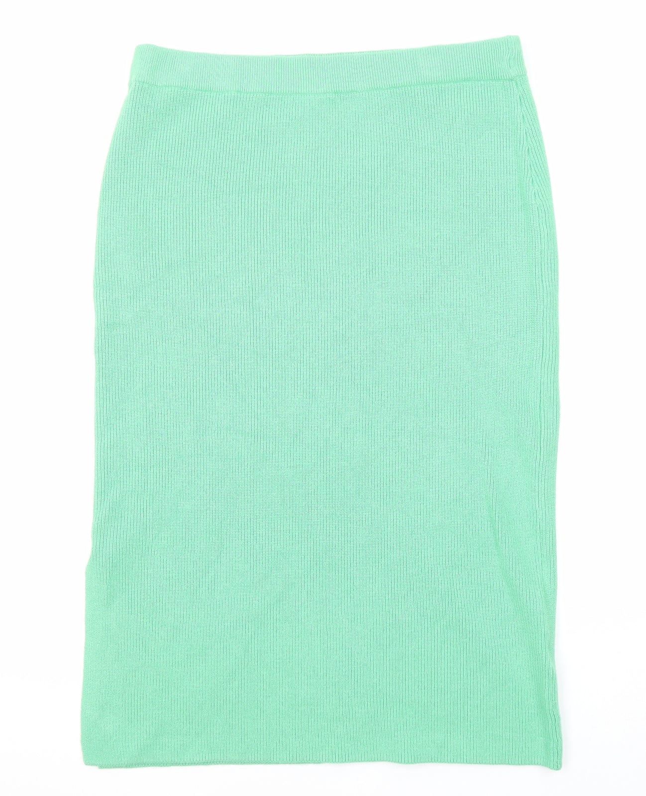 Marks and Spencer Womens Green Viscose Straight & Pencil Skirt Size L