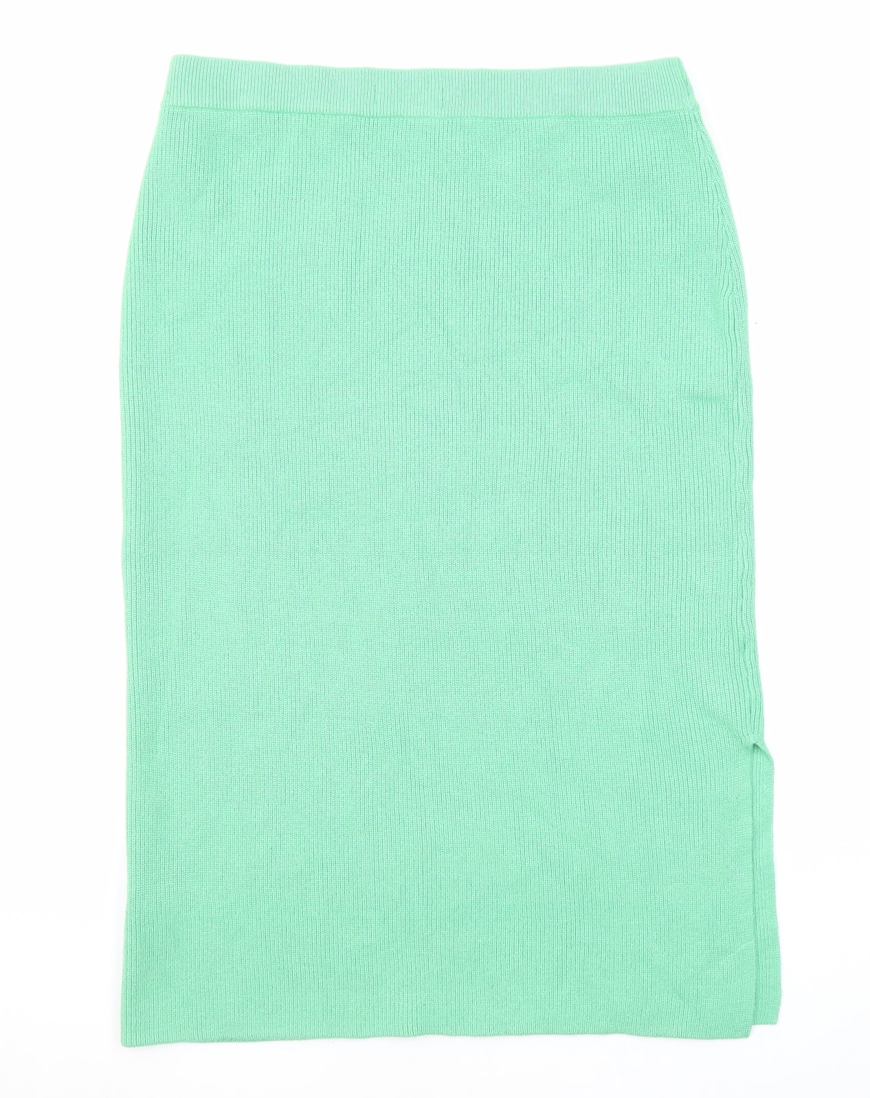 Marks and Spencer Womens Green Viscose Straight & Pencil Skirt Size L