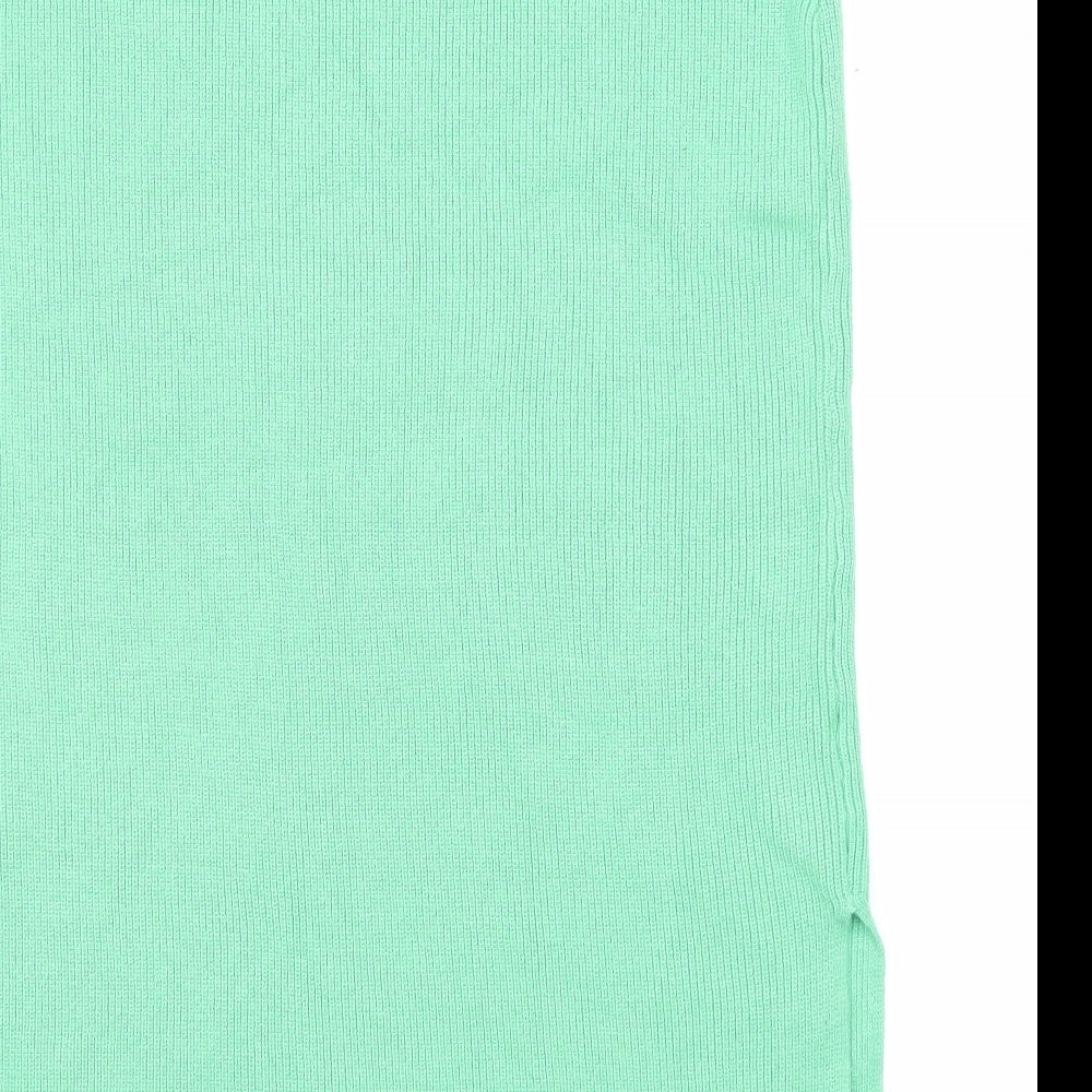 Marks and Spencer Womens Green Viscose Straight & Pencil Skirt Size L