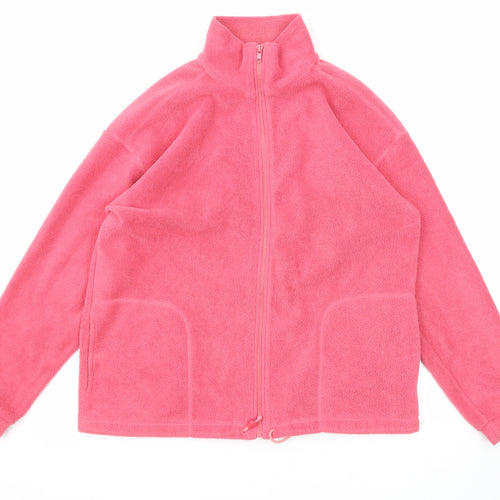 Best Basics Womens Pink Jacket Size 14 Zip