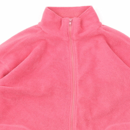 Best Basics Womens Pink Jacket Size 14 Zip