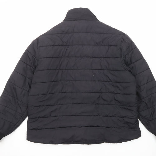 Marks and Spencer Womens Black Quilted Jacket Size 2XL Zip - Zipped Pockets