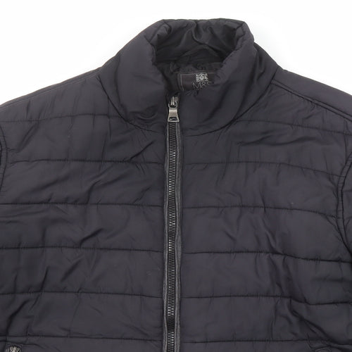 Marks and Spencer Womens Black Quilted Jacket Size 2XL Zip - Zipped Pockets