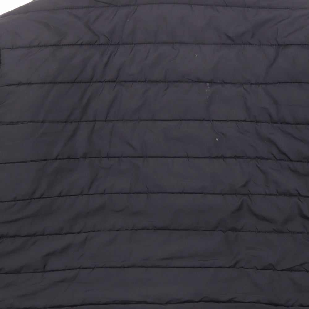 Marks and Spencer Womens Black Quilted Jacket Size 2XL Zip - Zipped Pockets
