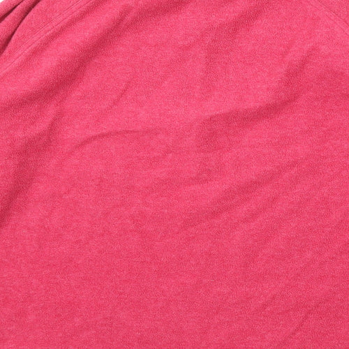 Mountain Life Womens Pink Polyester Pullover Sweatshirt Size 14 Zip - Quarter-Zip